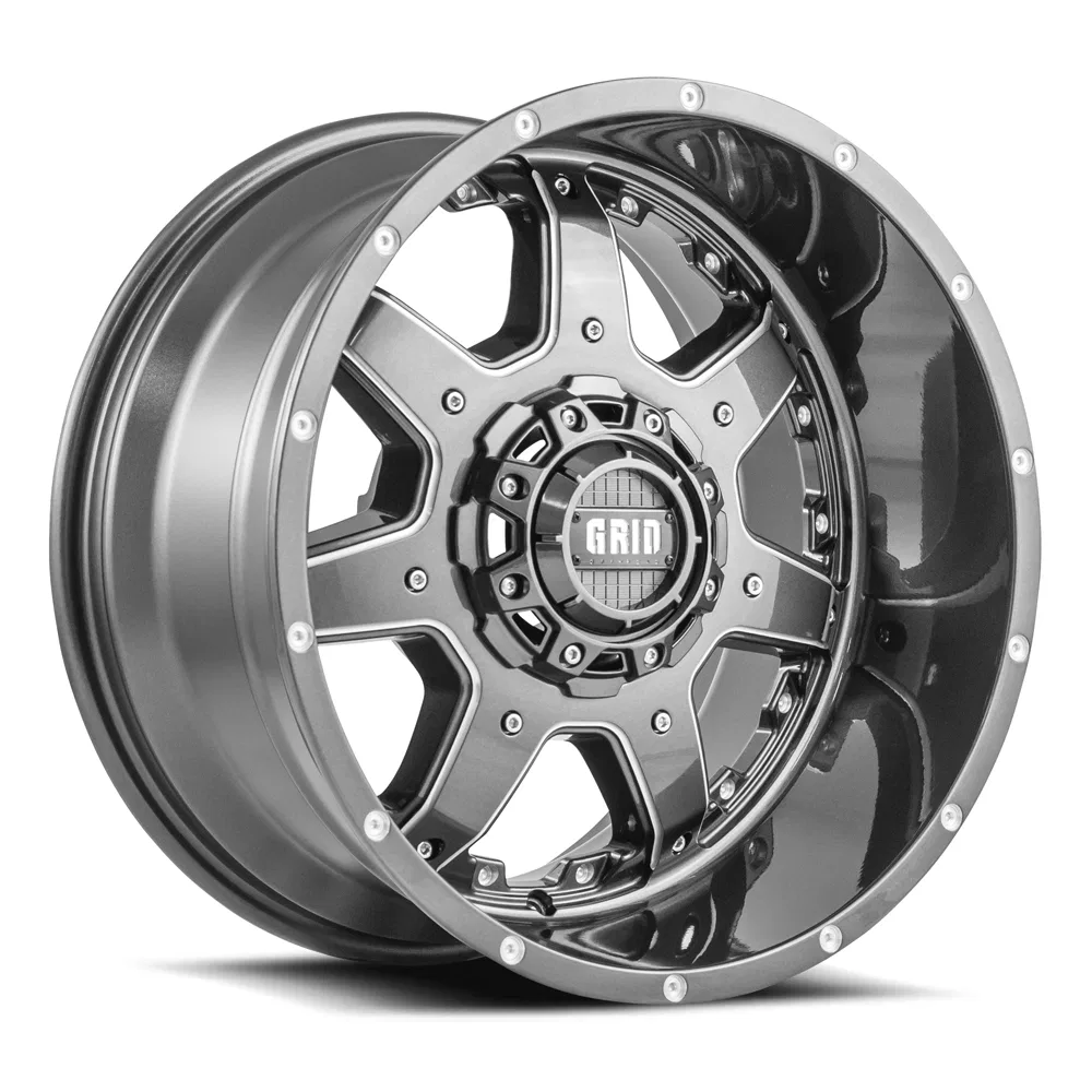 GD0120100865G225 – GRID WHEELS Wheel, 20 Inch Diameter x 10 Inch Width 8 x 165.1 Millimeter/ 8 x 6.50 Inch Bolt Patte...